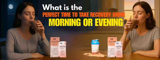 What is the Perfect time to take Recovery Drink: morning or evening