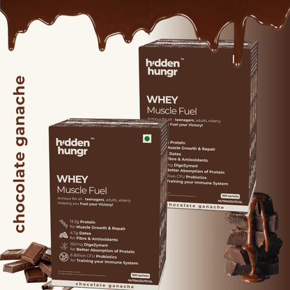 Whey Muscle Fuel Chocolate Ganache (Box of 10 sachets)