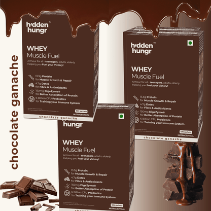 Whey Muscle Fuel Chocolate Ganache (Box of 10 sachets)