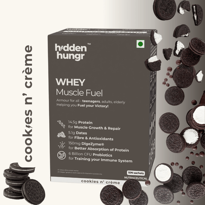 Whey Muscle Fuel Cookies n Creme (Box of 10 sachets)